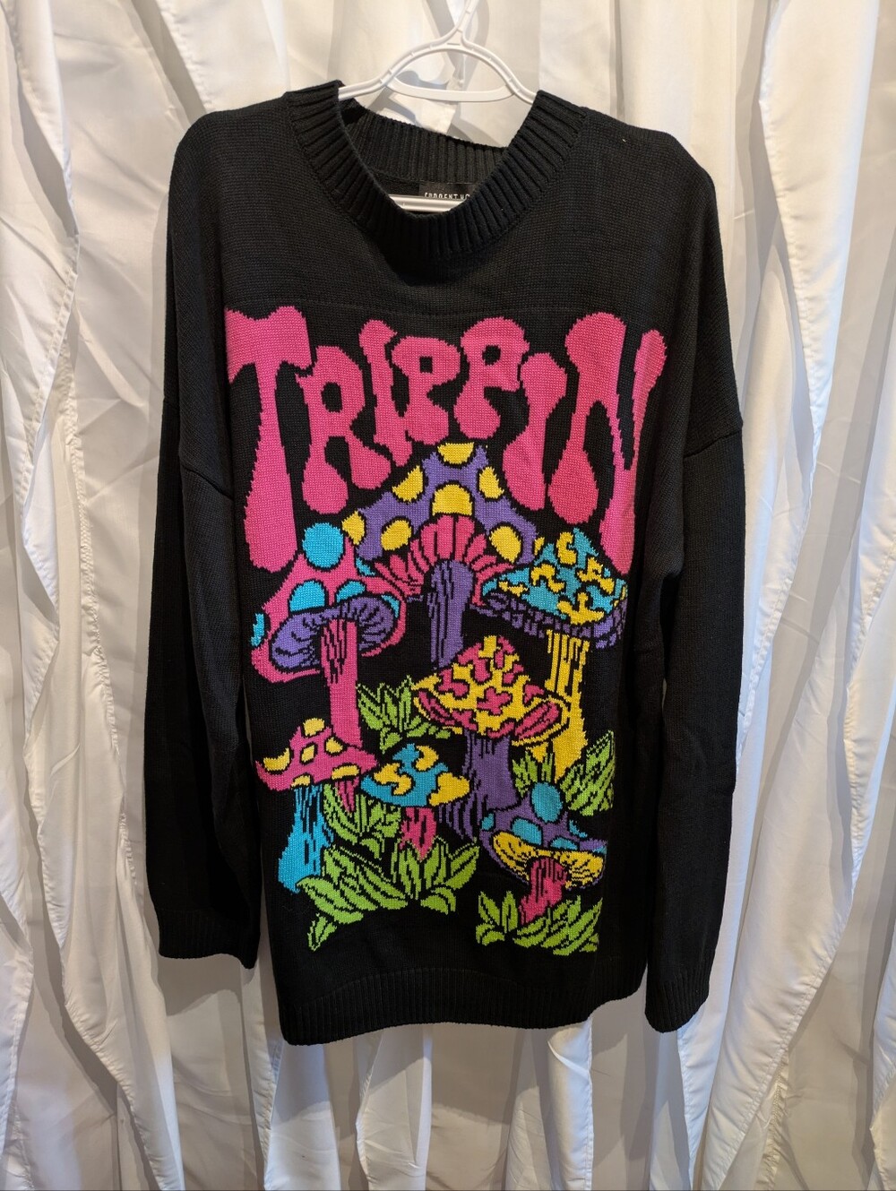 16 Current Mood Technicolor Trip Oversized Knit Sweater - Size L